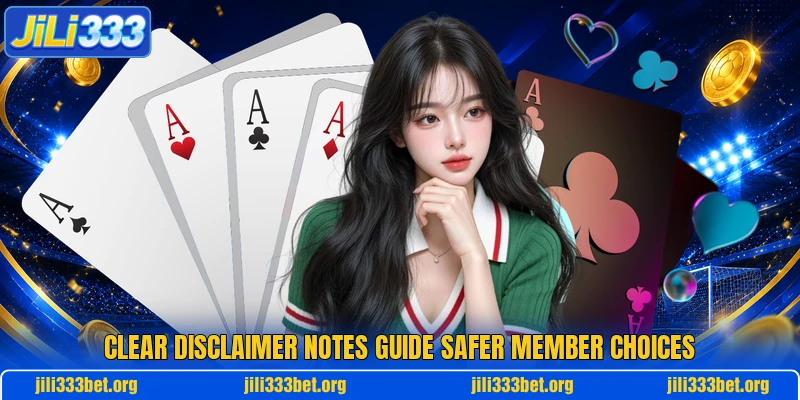 Clear disclaimer notes guide safer member choices Clear disclaimer notes guide safer member choices
