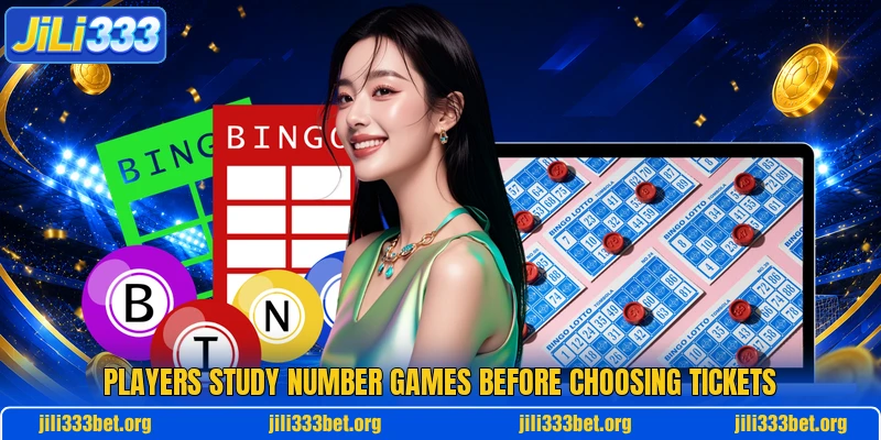 Players study number games before choosing tickets
