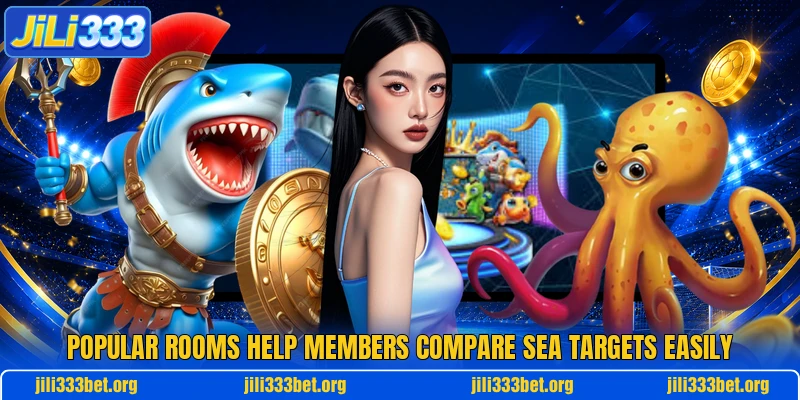 Popular rooms help members compare sea targets easily Popular rooms help members compare sea targets easily
