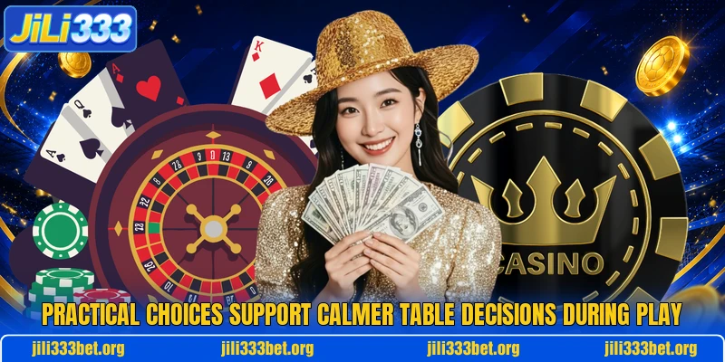 Practical choices support calmer table decisions during play