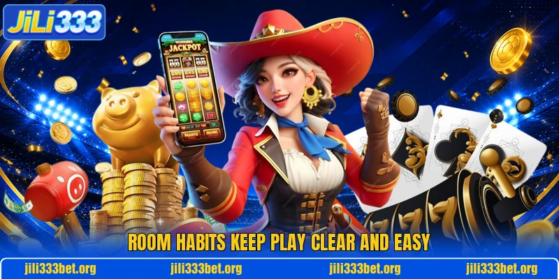 Room habits keep play clear and easy Room habits keep play clear and easy